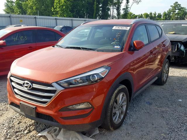 KM8J33A48HU341726 - 2017 HYUNDAI TUCSON LIM ORANGE photo 2