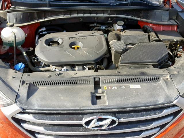 KM8J33A48HU341726 - 2017 HYUNDAI TUCSON LIM ORANGE photo 7