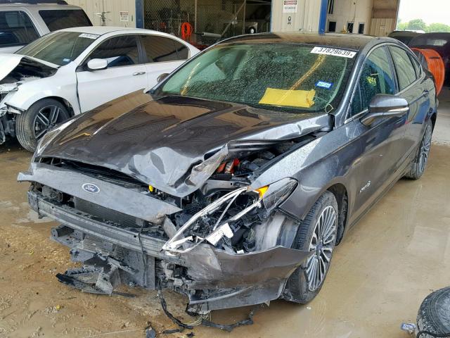 3FA6P0RU2HR356933 - 2017 FORD FUSION TIT GRAY photo 2