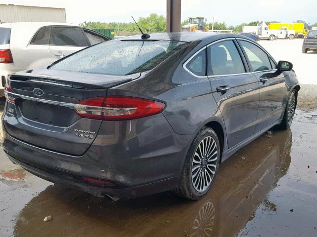 3FA6P0RU2HR356933 - 2017 FORD FUSION TIT GRAY photo 4