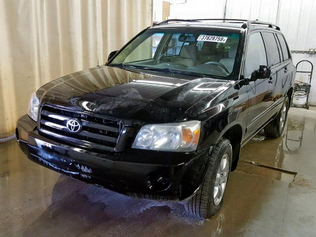 JTEEP21A160177777 - 2006 TOYOTA HIGHLANDER BLACK photo 2