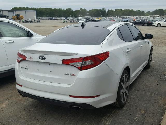 5XXGR4A69CG076561 - 2012 KIA OPTIMA SX WHITE photo 4