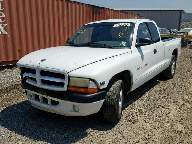 1B7GL22X0WS560061 - 1998 DODGE DAKOTA WHITE photo 2