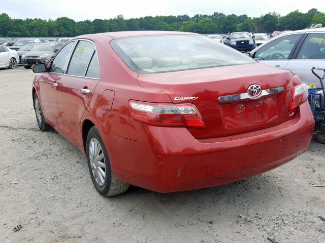 4T1BE46K87U158000 - 2007 TOYOTA CAMRY NEW RED photo 3