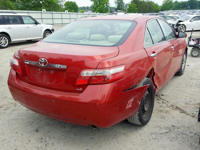 4T1BE46K87U158000 - 2007 TOYOTA CAMRY NEW RED photo 4