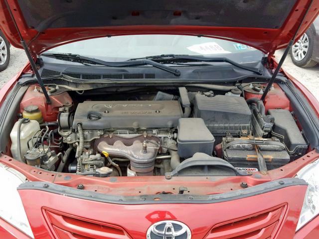 4T1BE46K87U158000 - 2007 TOYOTA CAMRY NEW RED photo 7