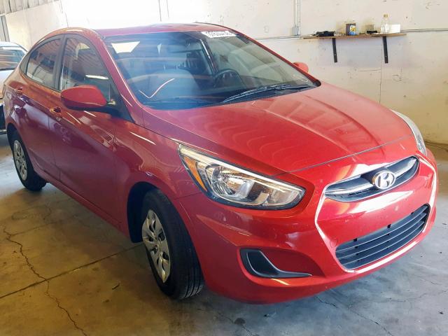 KMHCT4AE8GU065196 - 2016 HYUNDAI ACCENT SE RED photo 1