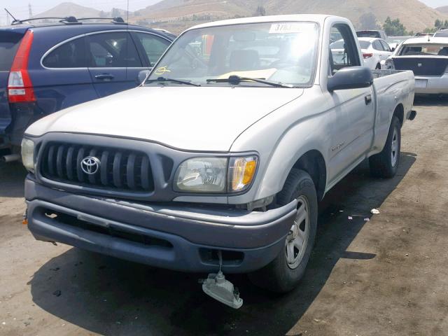 5TENL42N73Z166906 - 2003 TOYOTA TACOMA SILVER photo 2