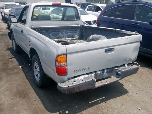 5TENL42N73Z166906 - 2003 TOYOTA TACOMA SILVER photo 3