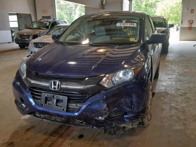 3CZRU6H50HM728502 - 2017 HONDA HR-V EX BLUE photo 9