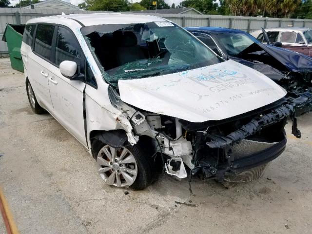 KNDMA5C11G6207200 - 2016 KIA SEDONA L WHITE photo 1