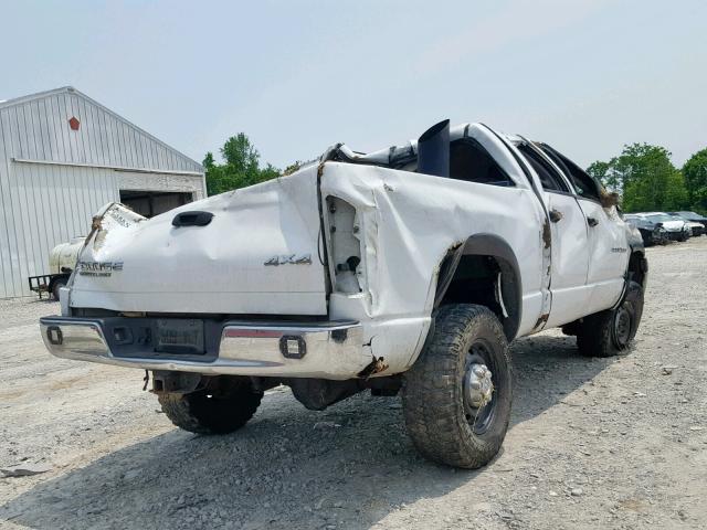 3D7KU28623G707382 - 2003 DODGE RAM 2500 S WHITE photo 4