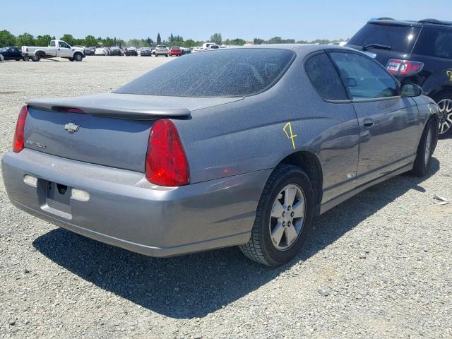 2G1WM15K269191412 - 2006 CHEVROLET MONTE CARL GRAY photo 4