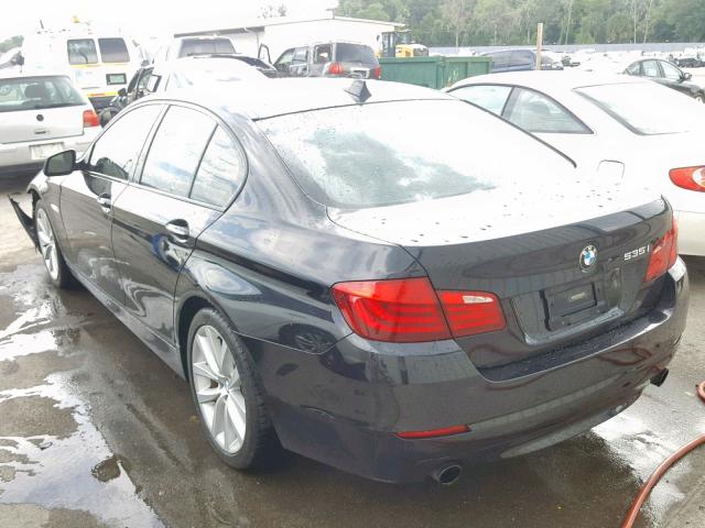 WBAFR7C51CC812892 - 2012 BMW 535 I BLACK photo 3