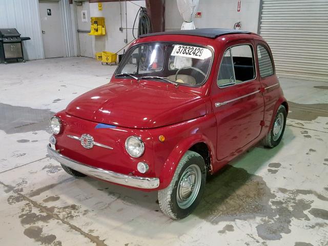 110D486104 - 1962 FIAT 500 RED photo 2
