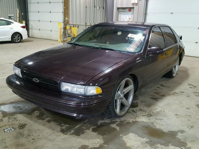 1G1BL52P9TR191465 - 1996 CHEVROLET CAPRICE / PURPLE photo 2