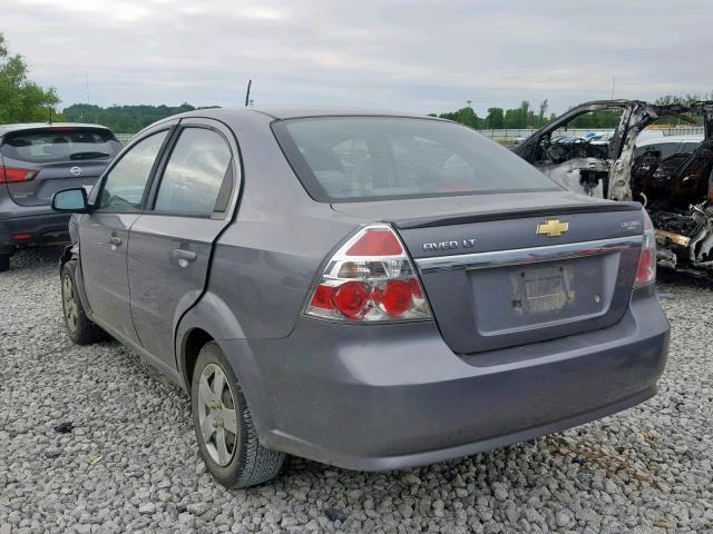 KL1TD5DE4BB134965 - 2011 CHEVROLET AVEO LS GRAY photo 3