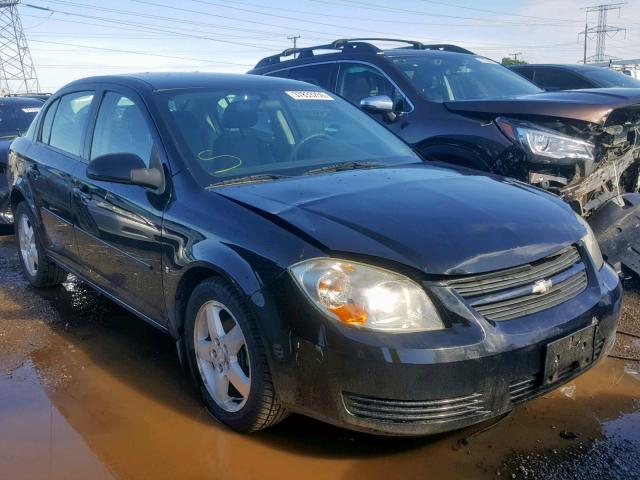 1G1AT58H397293649 - 2009 CHEVROLET COBALT LT BLACK photo 1