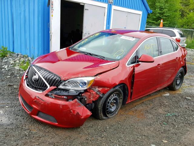 1G4P15SK1G4150141 - 2016 BUICK VERANO RED photo 2