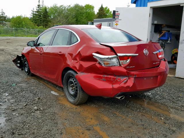 1G4P15SK1G4150141 - 2016 BUICK VERANO RED photo 3