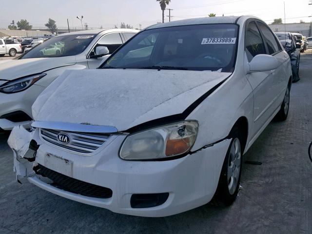 KNAFE122775426388 - 2007 KIA SPECTRA EX WHITE photo 2