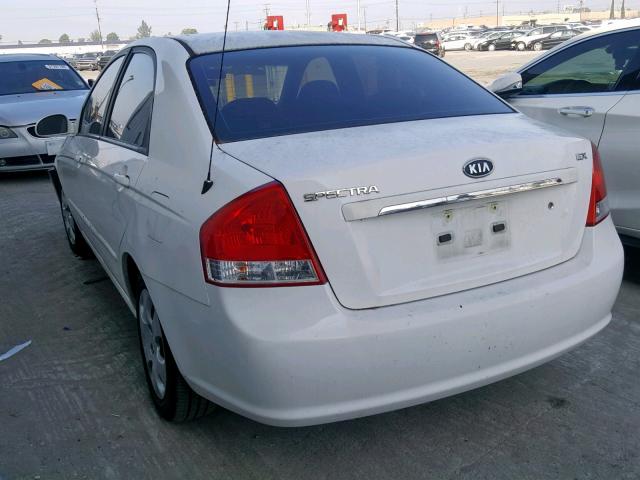 KNAFE122775426388 - 2007 KIA SPECTRA EX WHITE photo 3