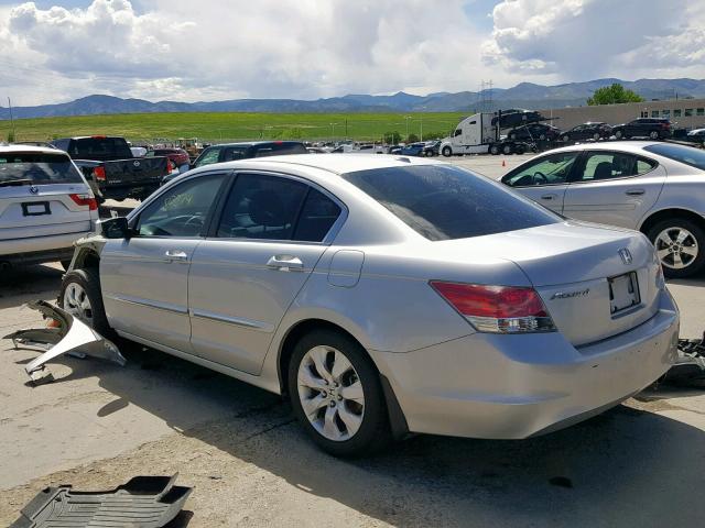 1HGCP26849A082535 - 2009 HONDA ACCORD EXL SILVER photo 3