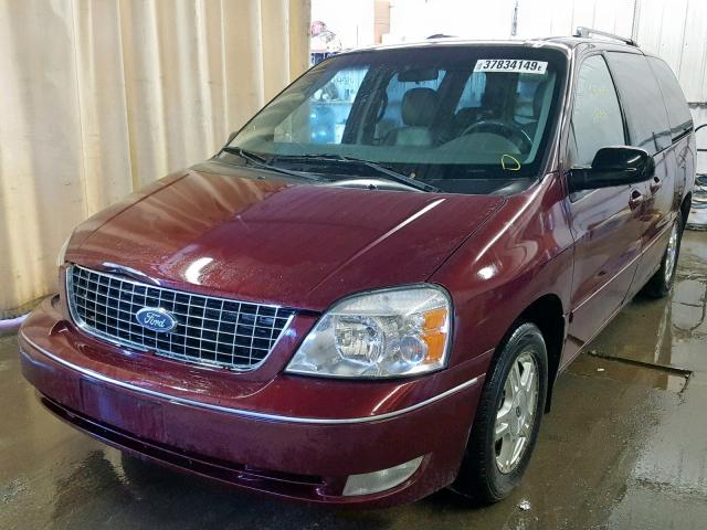 2FMZA52216BA31695 - 2006 FORD FREESTAR S MAROON photo 2