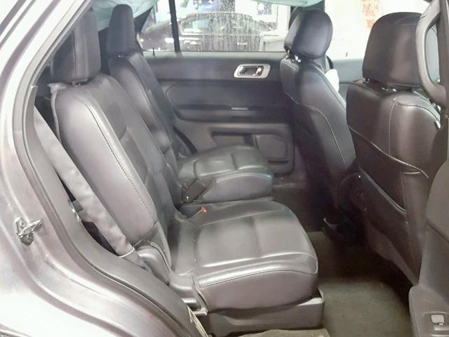 1FM5K8F87EGA54692 - 2014 FORD EXPLORER L GRAY photo 6