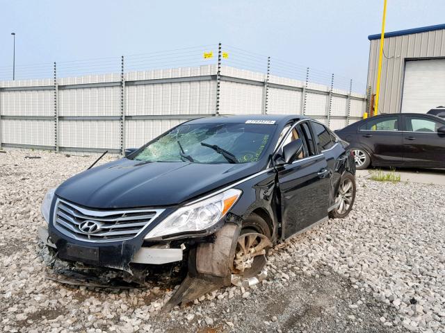 KMHFG4JG3DA203887 - 2013 HYUNDAI AZERA BLACK photo 2