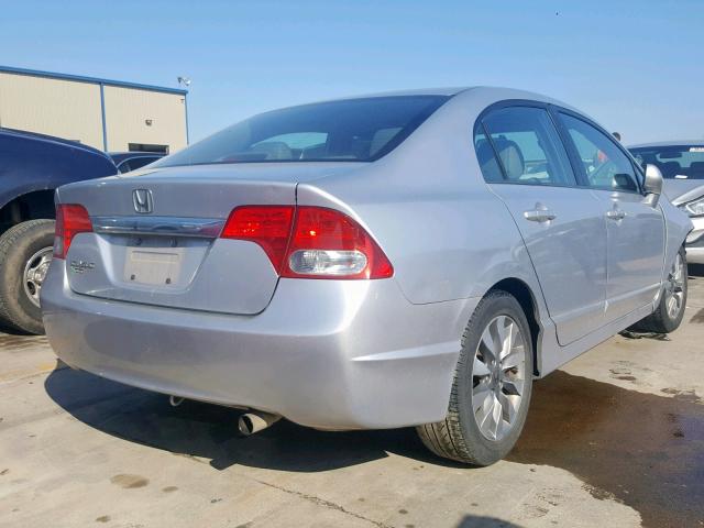 2HGFA16949H502183 - 2009 HONDA CIVIC EXL 银色 照片 4