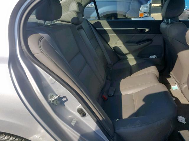 2HGFA16949H502183 - 2009 HONDA CIVIC EXL 银色 照片 6