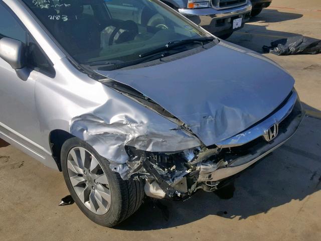 2HGFA16949H502183 - 2009 HONDA CIVIC EXL 银色 照片 9