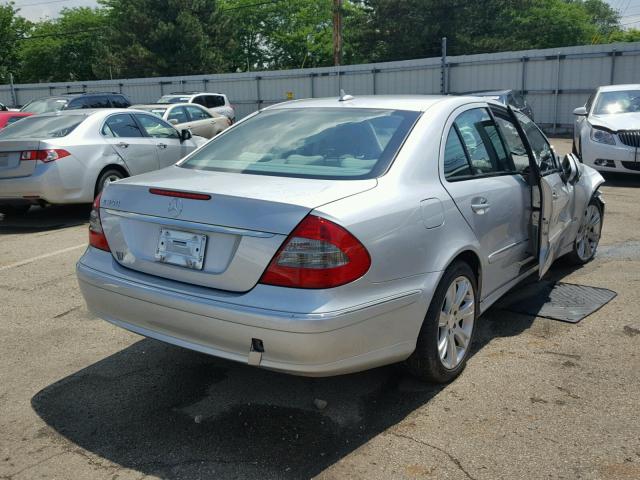 WDBUF56X19B366356 - 2009 MERCEDES-BENZ E 350 SILVER photo 4