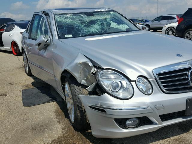 WDBUF56X19B366356 - 2009 MERCEDES-BENZ E 350 SILVER photo 9