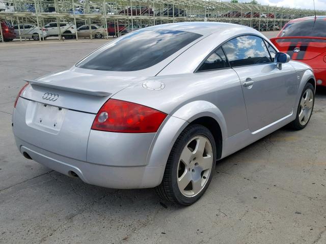 TRUWT28N711043779 - 2001 AUDI TT QUATTRO SILVER photo 4