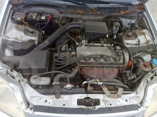 1HGEJ6227YL008774 - 2000 HONDA CIVIC DX SILVER photo 7