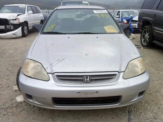 1HGEJ6227YL008774 - 2000 HONDA CIVIC DX SILVER photo 9