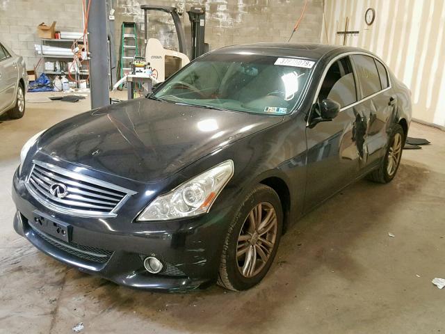 JN1CV6AR4AM250661 - 2010 INFINITI G37 BLACK photo 2