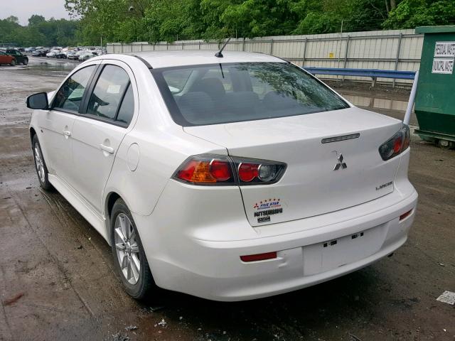 JA32V2FW4GU004345 - 2016 MITSUBISHI LANCER ES WHITE photo 3