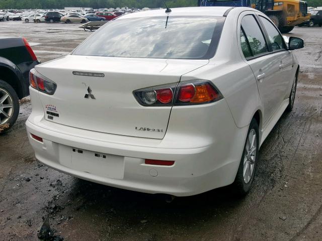 JA32V2FW4GU004345 - 2016 MITSUBISHI LANCER ES WHITE photo 4