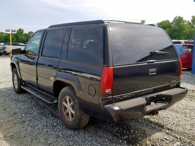 1GKEK13R3XR904760 - 1999 GMC YUKON BLACK photo 3