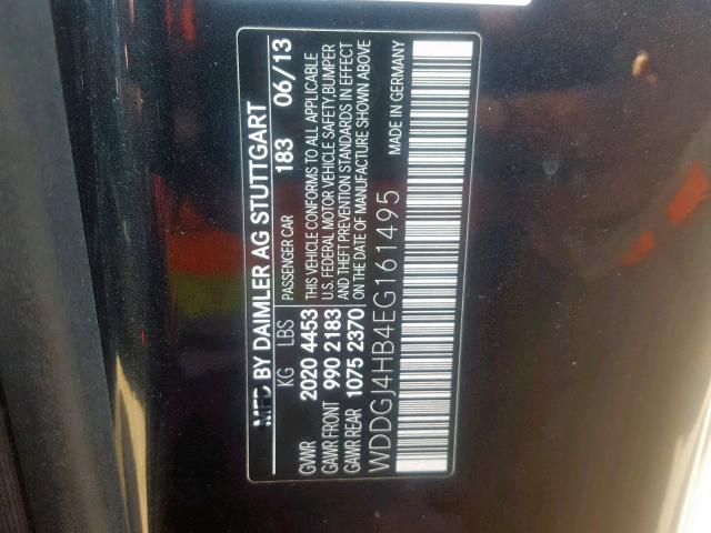 WDDGJ4HB4EG161495 - 2014 MERCEDES-BENZ C 250 CHARCOAL photo 10