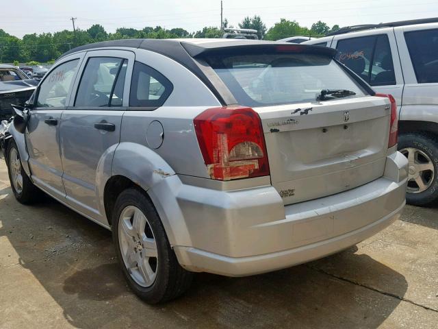 1B3HB48B08D768786 - 2008 DODGE CALIBER SX SILVER photo 3