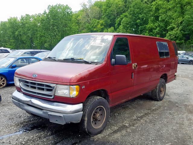 1FTSS34L7WHB61660 - 1998 FORD ECONOLINE BURGUNDY photo 2