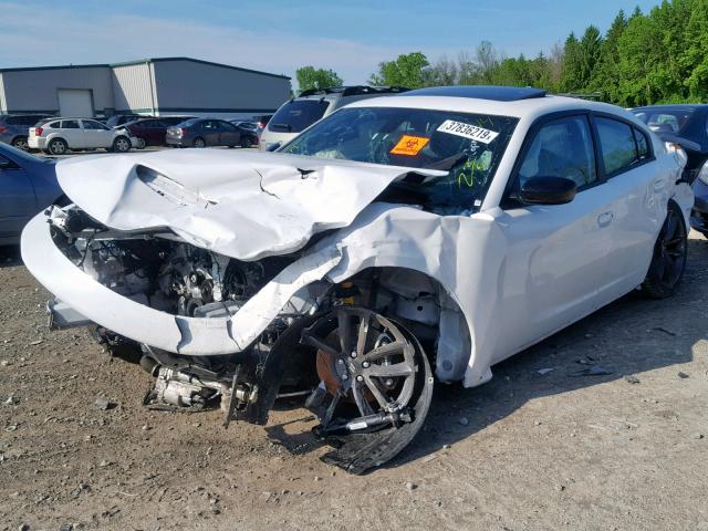 2C3CDXHG0KH607661 - 2019 DODGE CHARGER GT WHITE photo 2