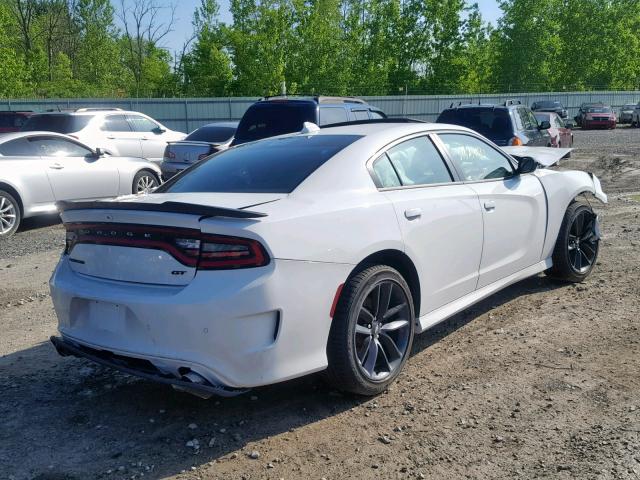 2C3CDXHG0KH607661 - 2019 DODGE CHARGER GT WHITE photo 4