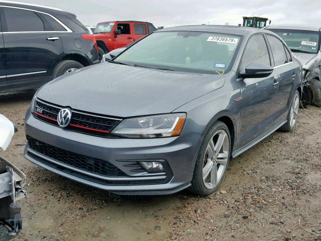 3VW4T7AJ2HM354911 - 2017 VOLKSWAGEN JETTA GLI GRAY photo 2