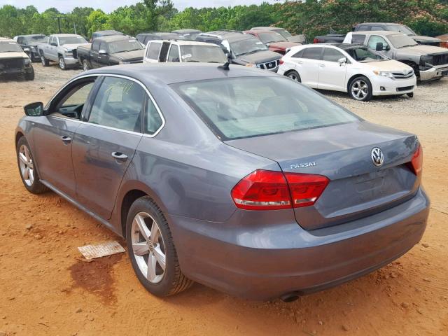 1VWAT7A37EC024750 - 2014 VOLKSWAGEN PASSAT S GRAY photo 3