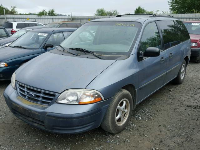 2FMZA5141XBB85893 - 1999 FORD WINDSTAR L BLUE photo 2